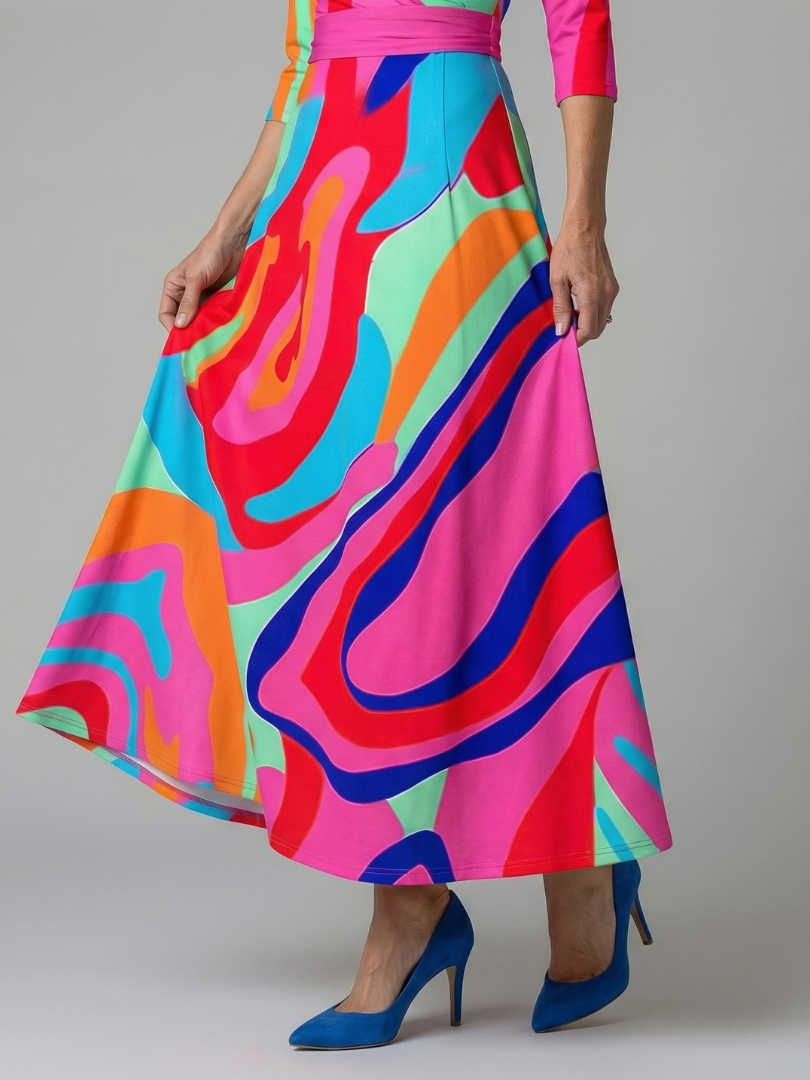 Hanne | Midi Dress with Criss-Cross Neckline
