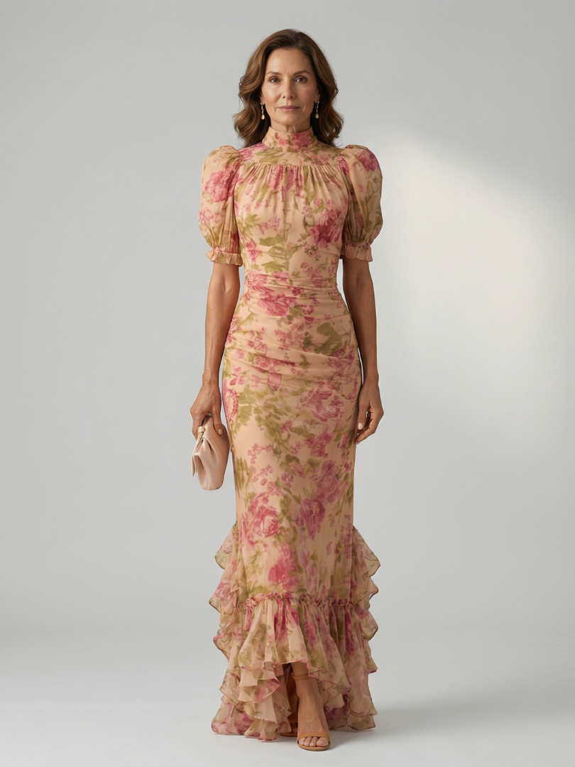 Fien | Maxi dress with high neckline