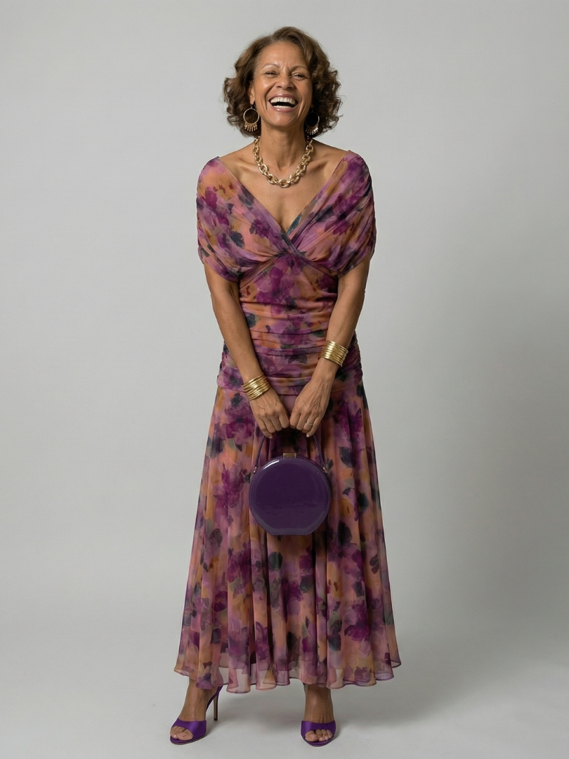 Maud | Midi Off-Shoulder Dress