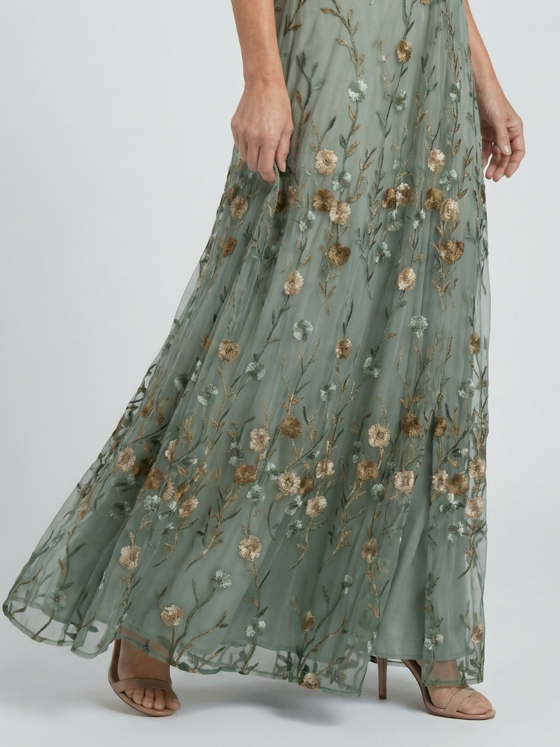 Merel | Maxi Halter Floral Dress