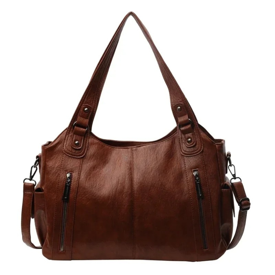 UMA - DUAL ZIPPER LARGE CAPACITY SHOULDER BAG