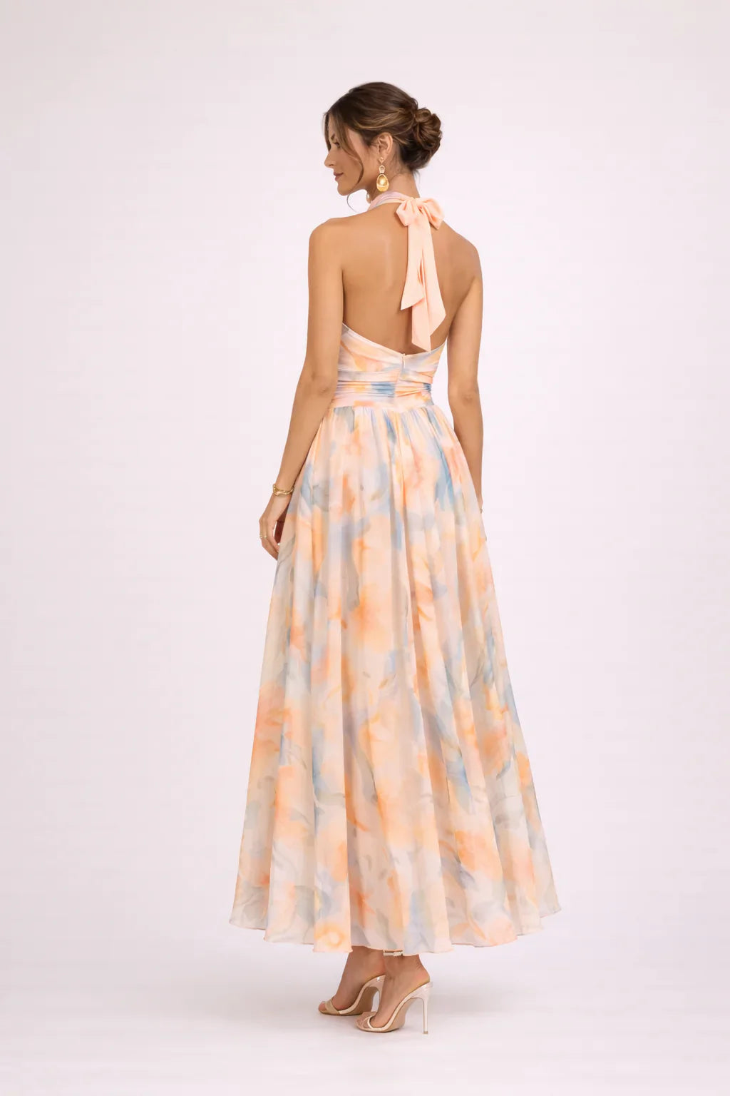Axelle | Midi Halter Dress