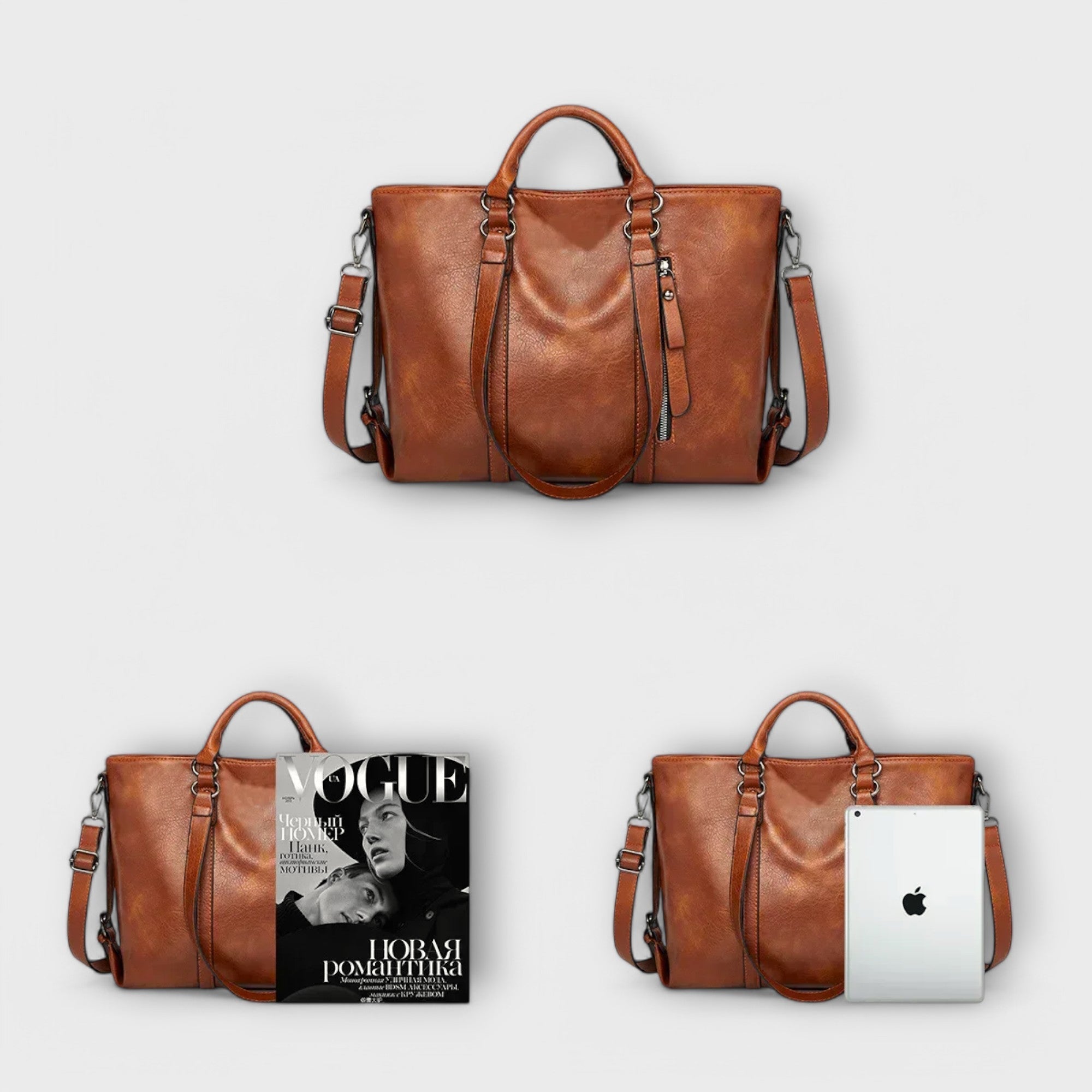 OLIVIA - LARGE LEATHER BAG