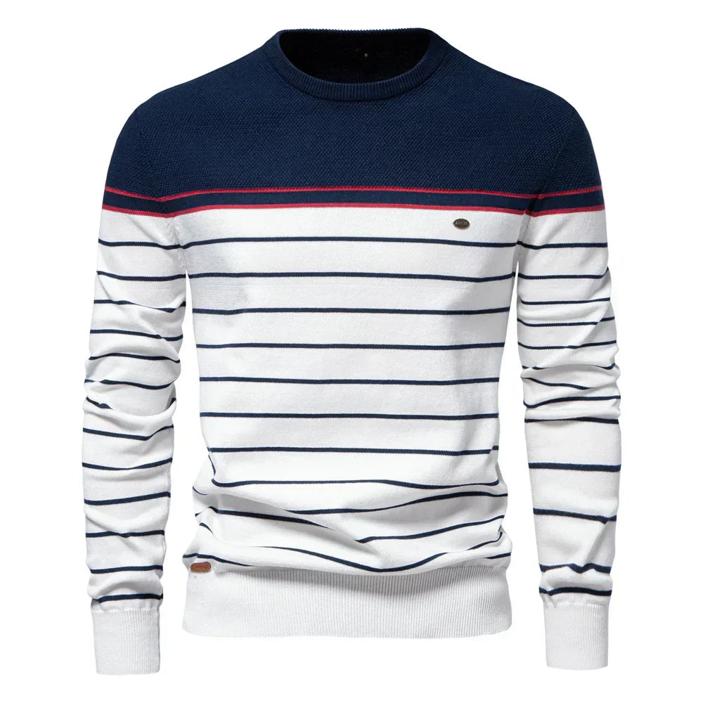 STEFAN | Men's Sweater with Stripes for Comfort and Timeless Style
