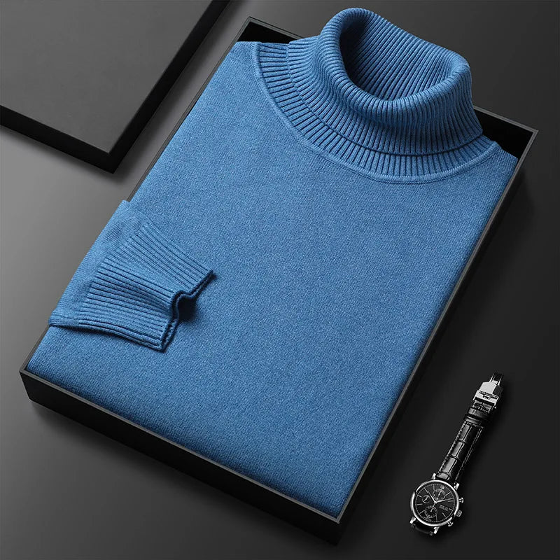 RENZO | Turtleneck Sweater for Men with Luxurious Comfort and Timeless Class