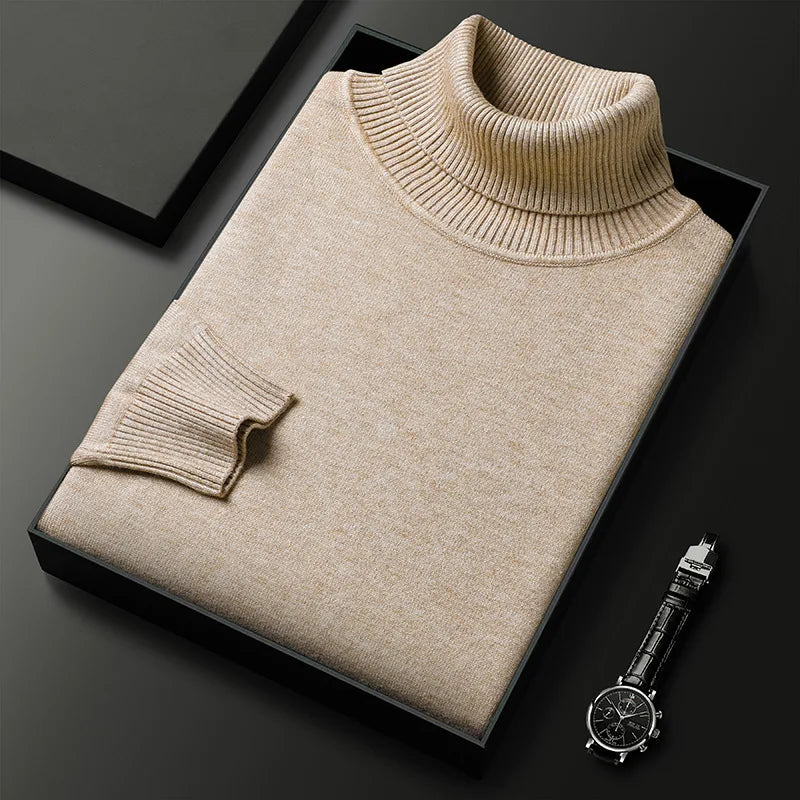 RENZO | Turtleneck Sweater for Men with Luxurious Comfort and Timeless Class