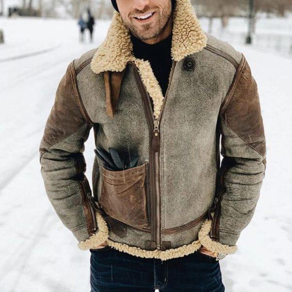 Arthur | Leather Jacket with Integrated Sheepskin Lining