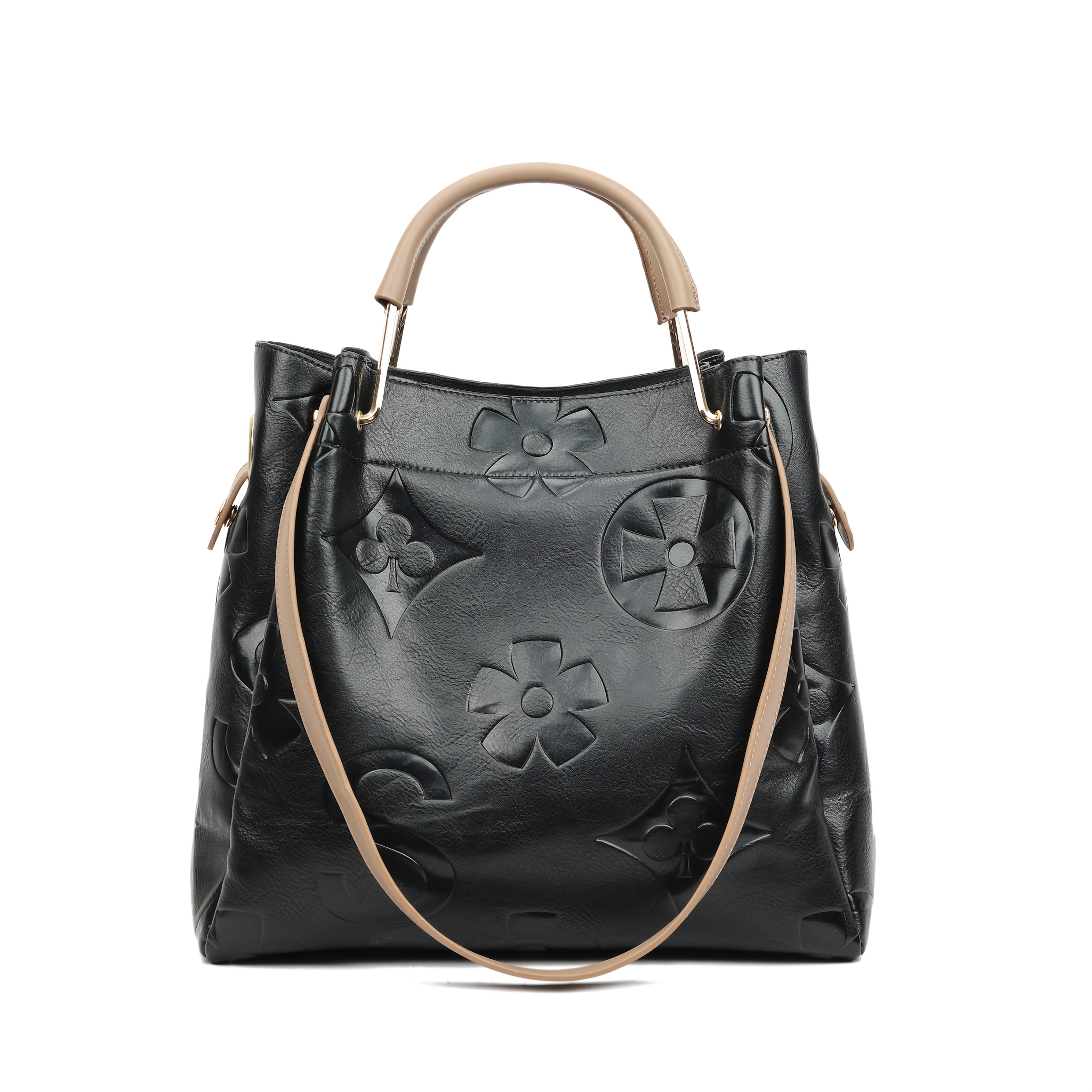 LUNA | FLORAL EMBOSSED HANDBAG SET