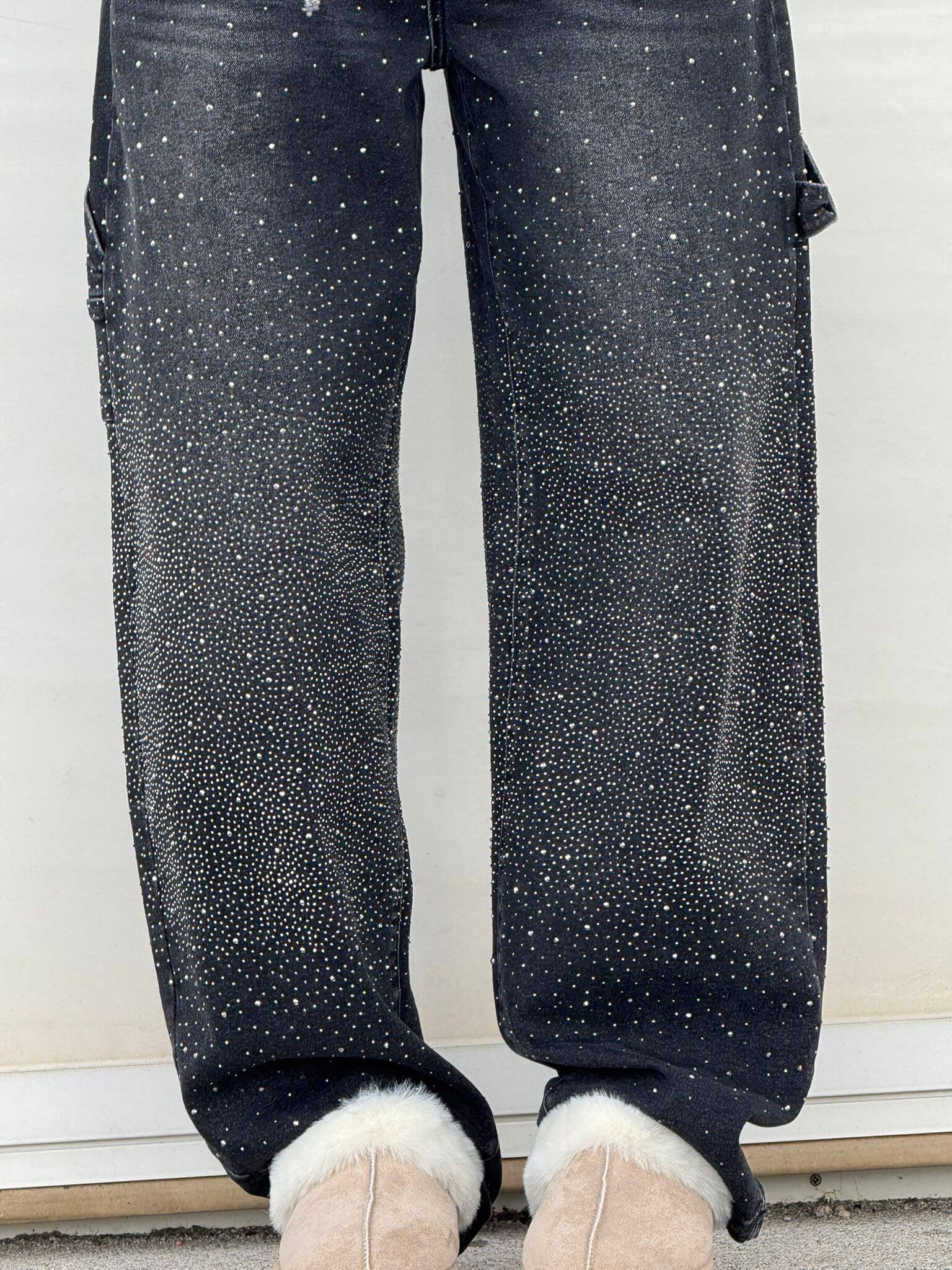 Lumi | Wide jeans for women β Fashion comfort with a sparkling accent