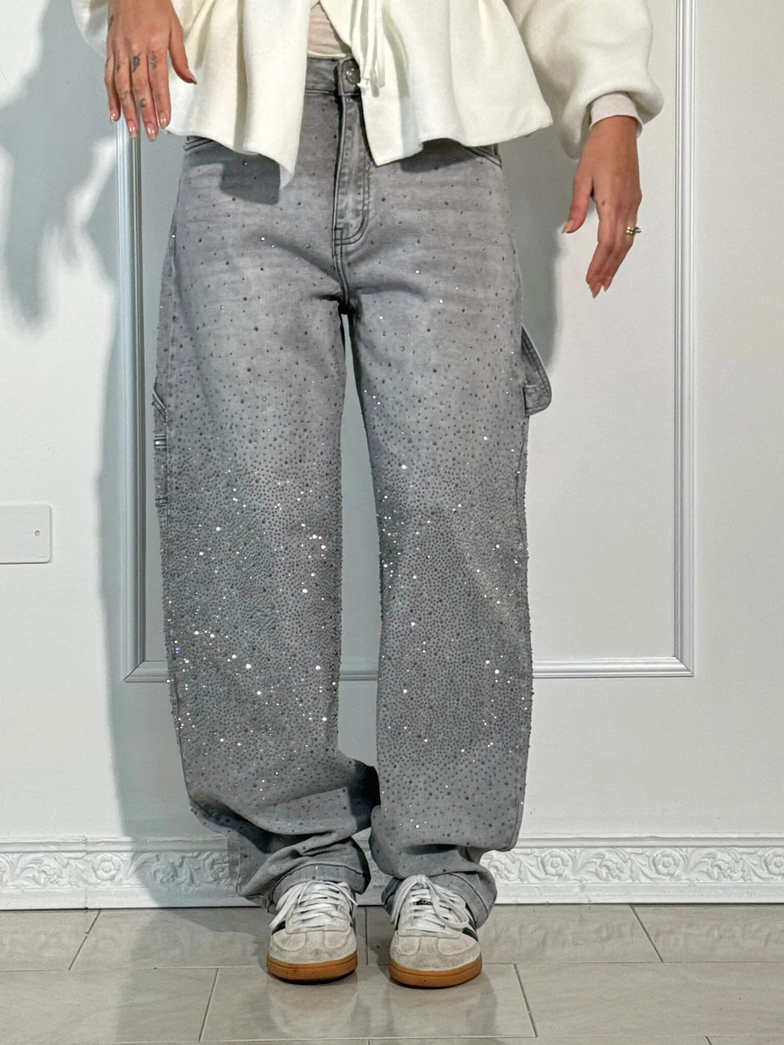 Lumi | Wide jeans for women β Fashion comfort with a sparkling accent