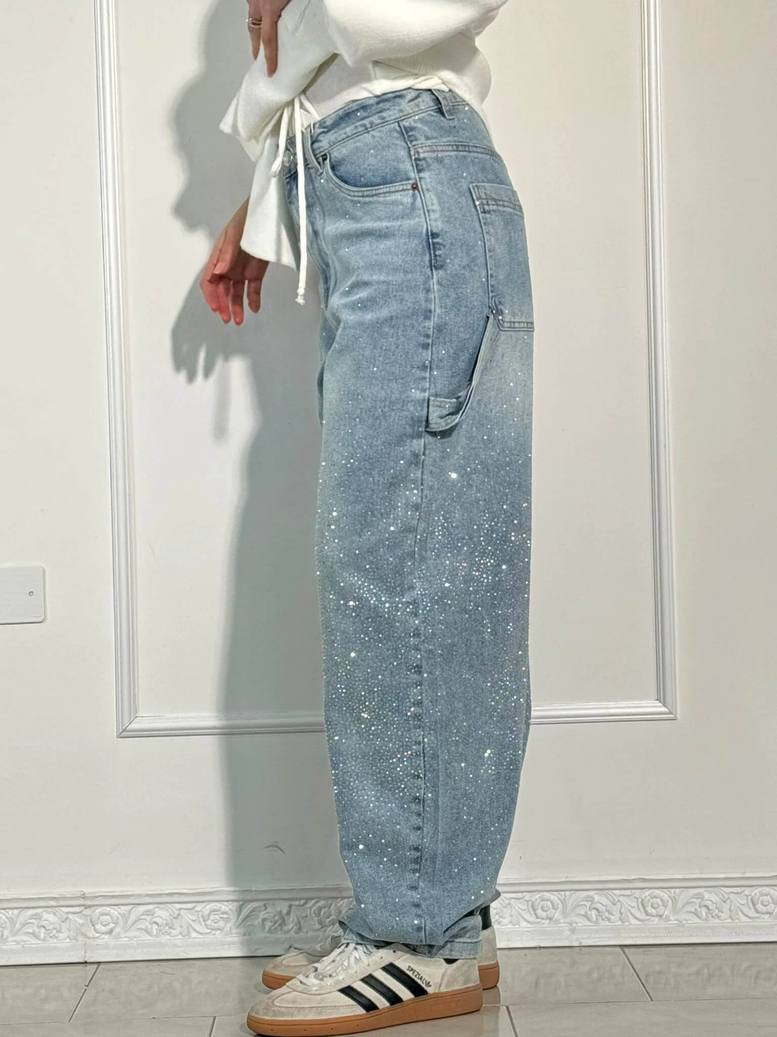 Lumi | Wide jeans for women β Fashion comfort with a sparkling accent