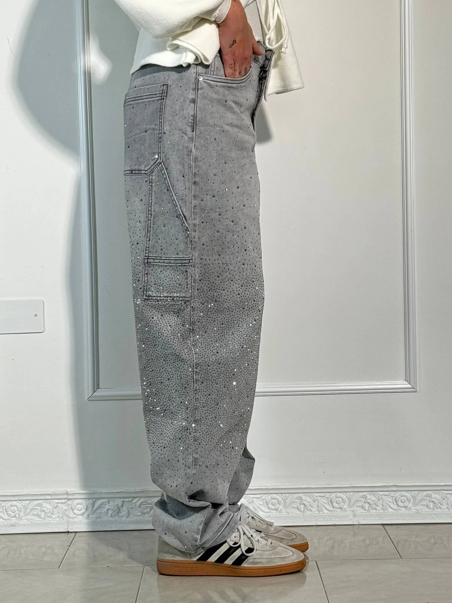 Lumi | Wide jeans for women β Fashion comfort with a sparkling accent