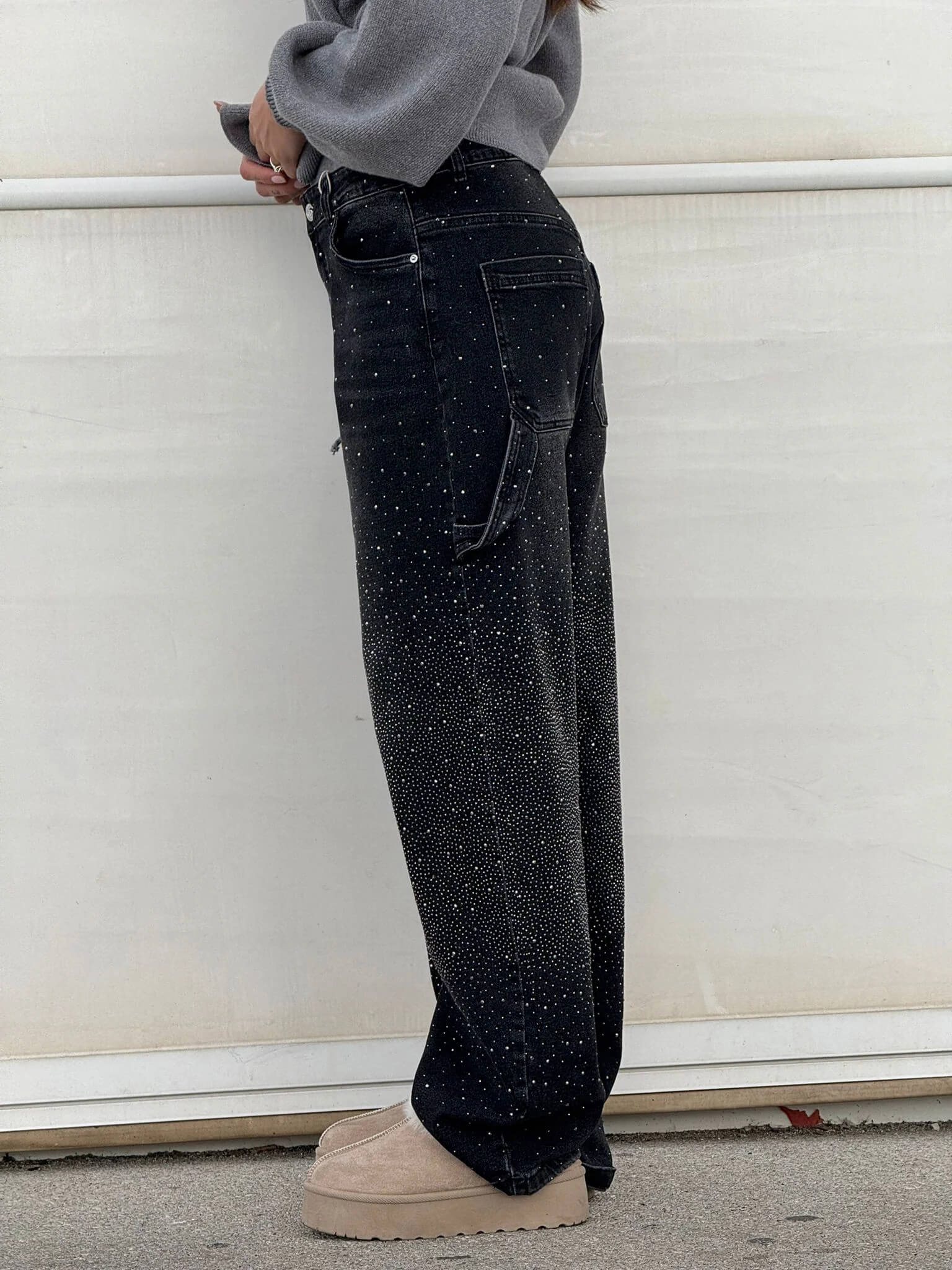 Lumi | Wide jeans for women β Fashion comfort with a sparkling accent