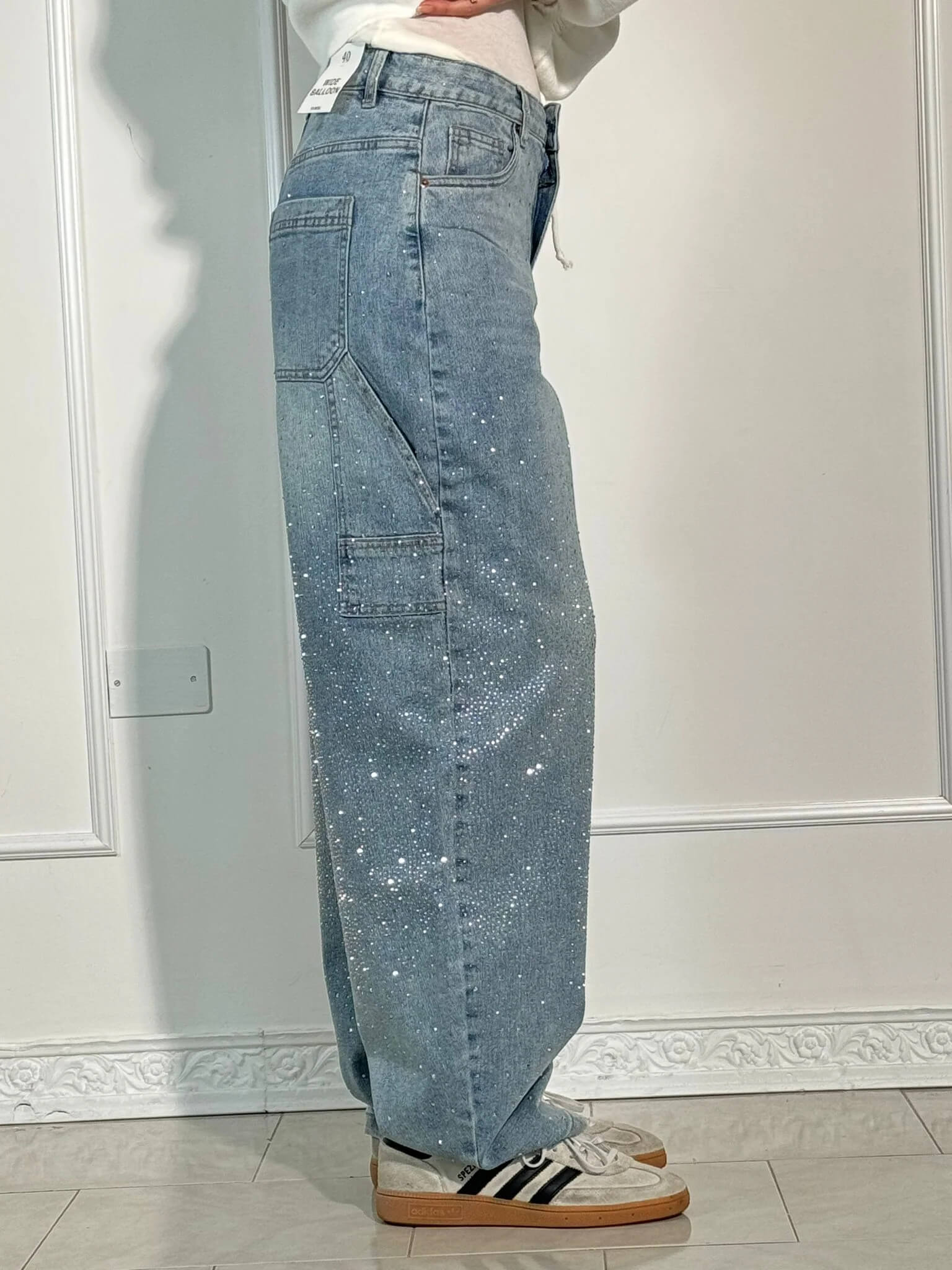 Lumi | Wide jeans for women β Fashion comfort with a sparkling accent