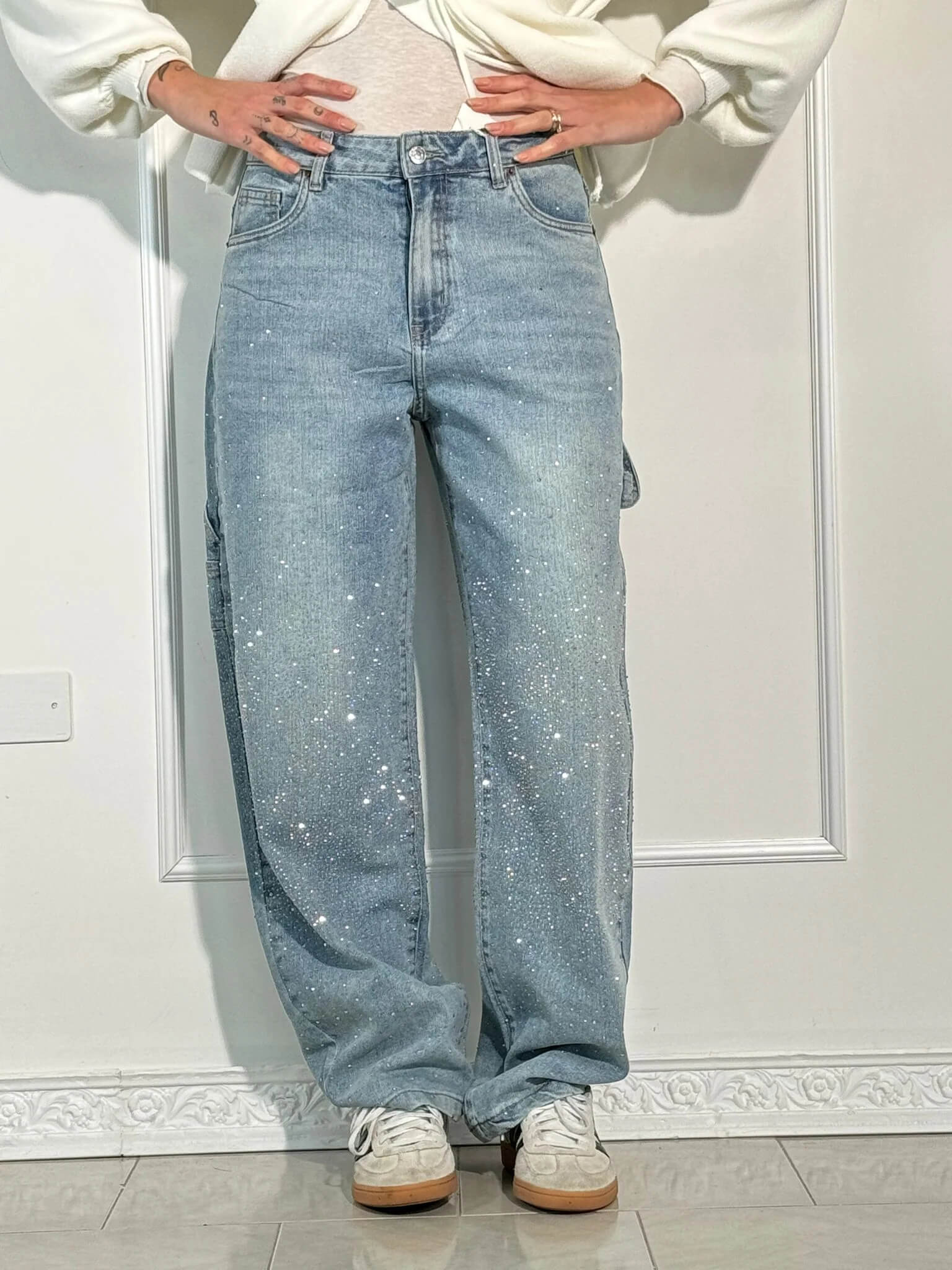 Lumi | Wide jeans for women β Fashion comfort with a sparkling accent