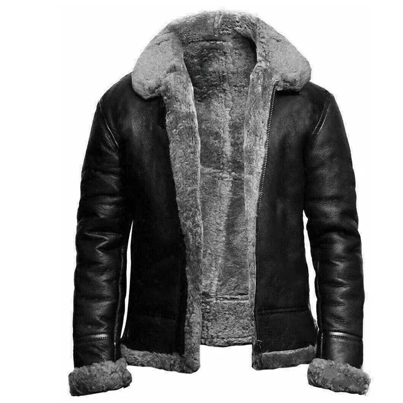 Jonas | Elegant and Warm Leather Jacket