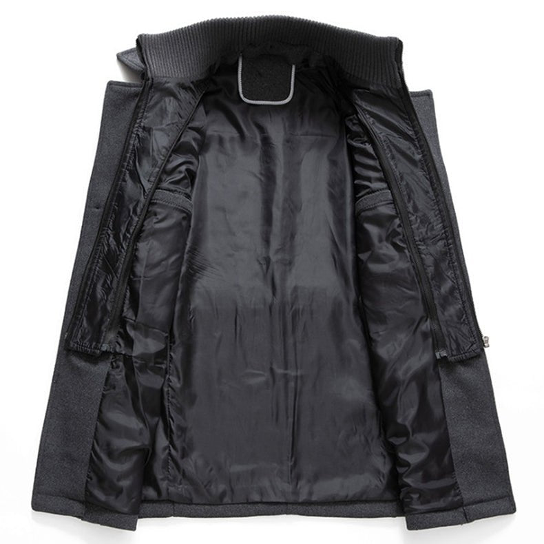 Shelby™ | Elegant Wool Coat with High Collar