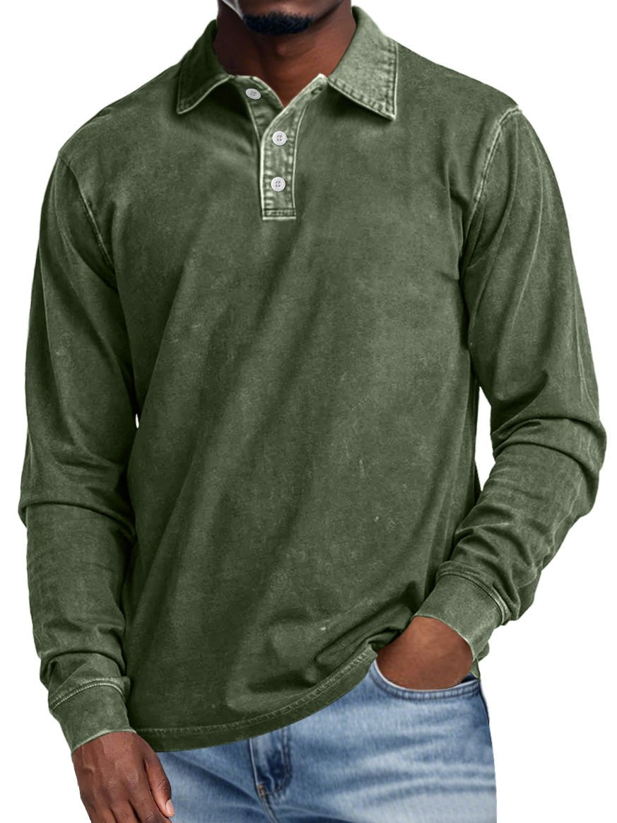 VECHO | Retro Polo with Long Sleeves – Elegance and Daily Comfort