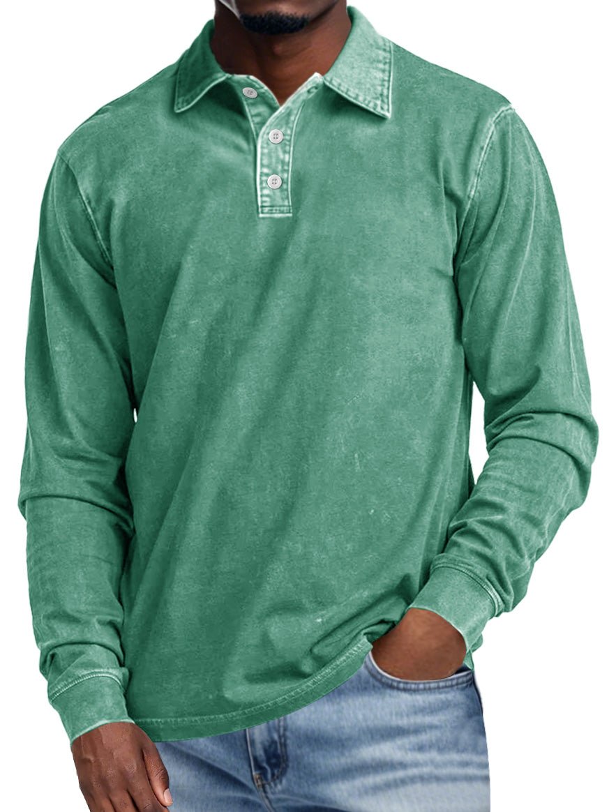 VECHO | Retro Polo with Long Sleeves – Elegance and Daily Comfort