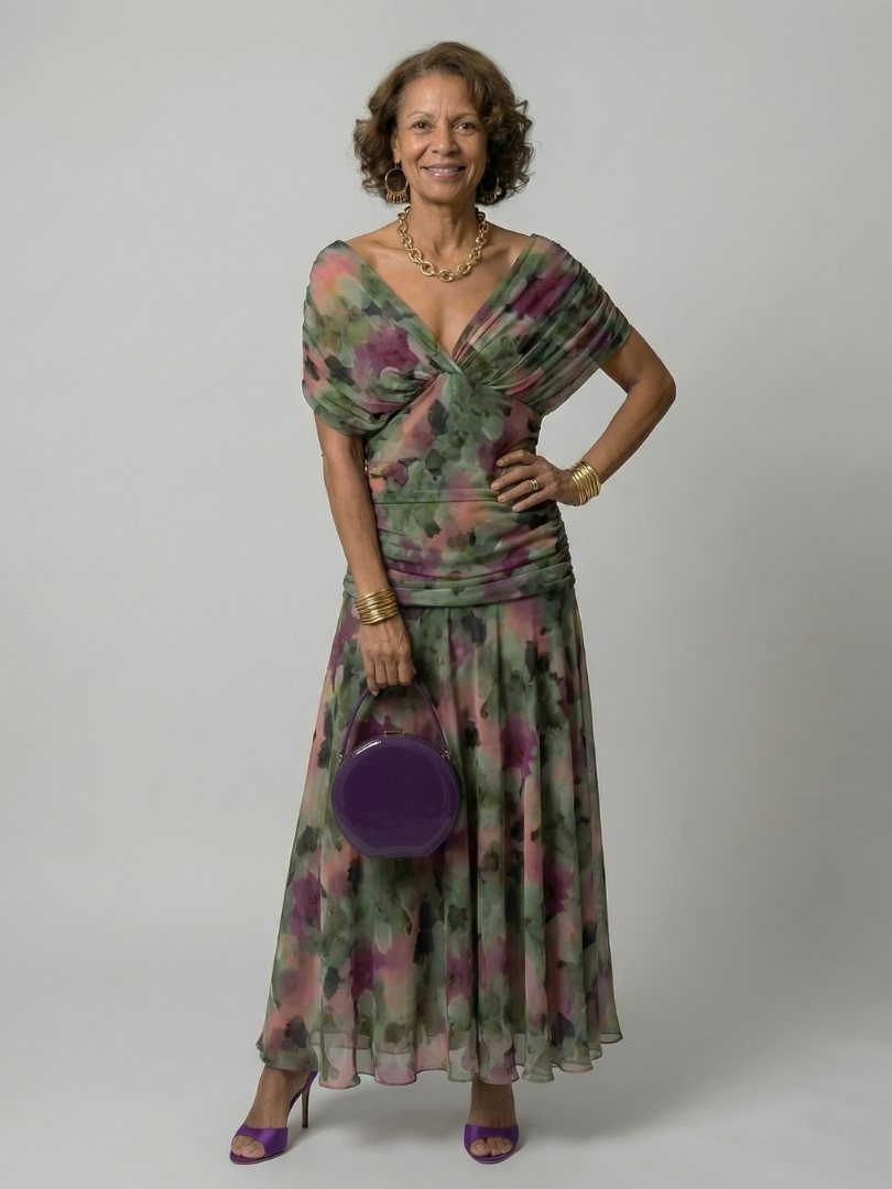 Maud | Midi Off-Shoulder Dress