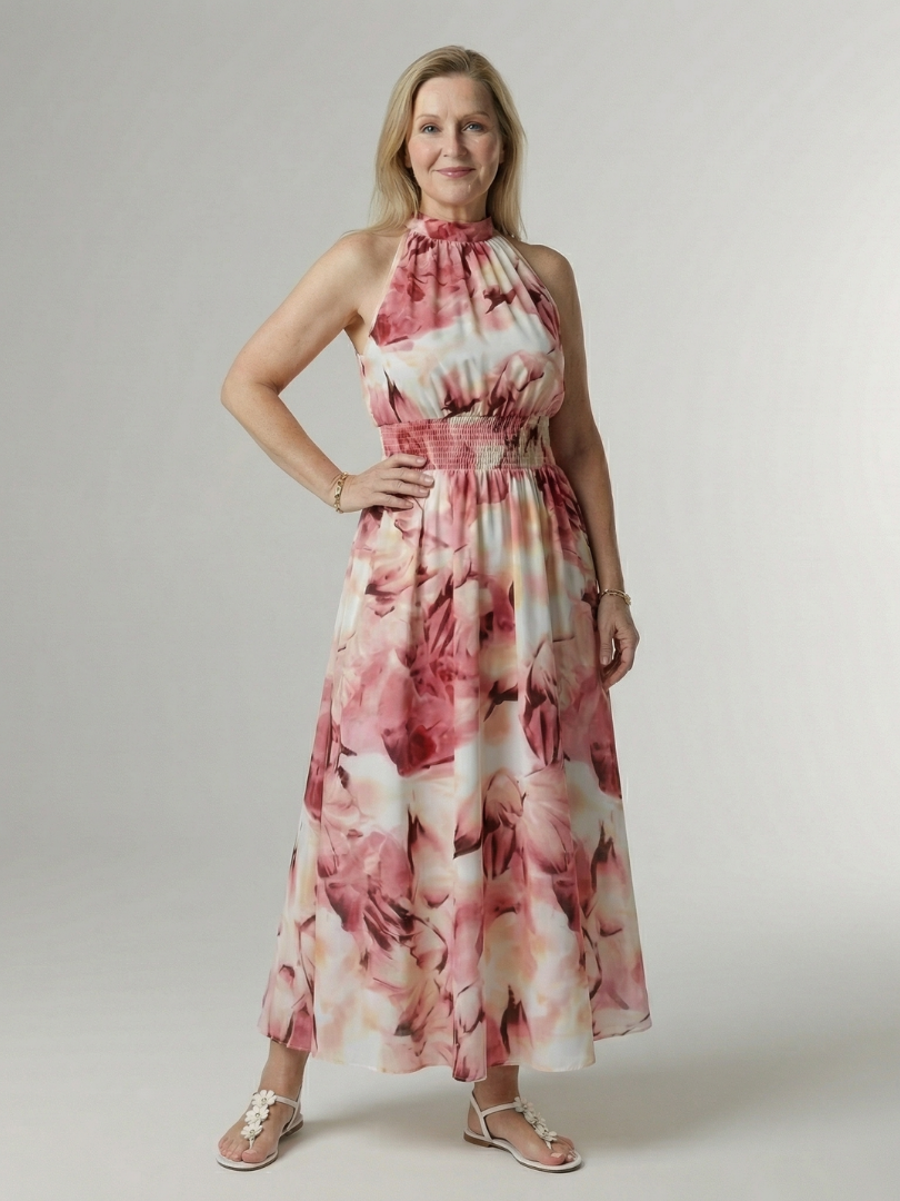 Lies | Midi Halter Dress
