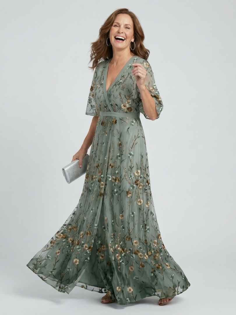 Merel | Maxi Halter Floral Dress