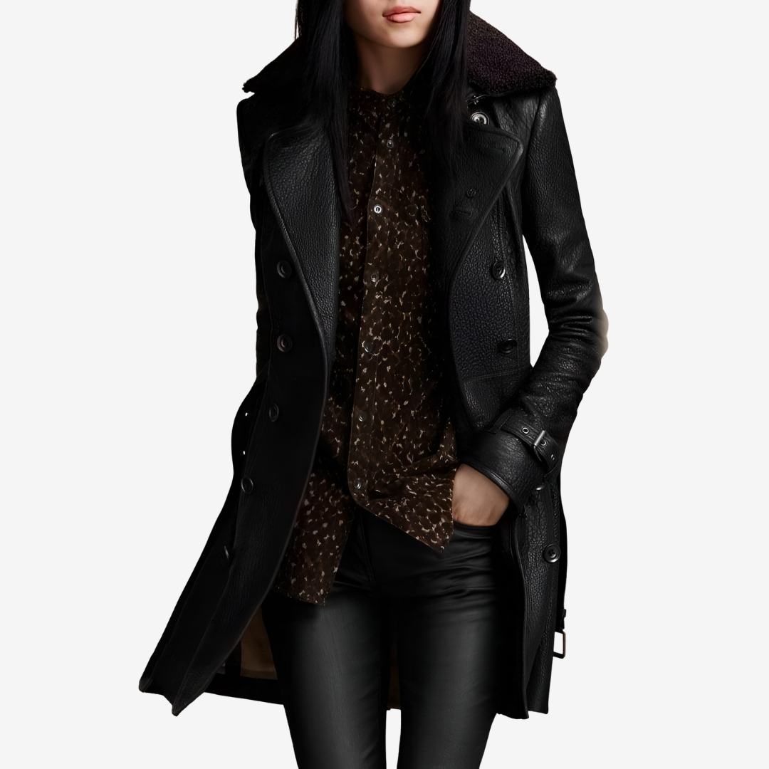 BIANCA | Long Coat with Elegant Cut and Distinct Style for Confident Women