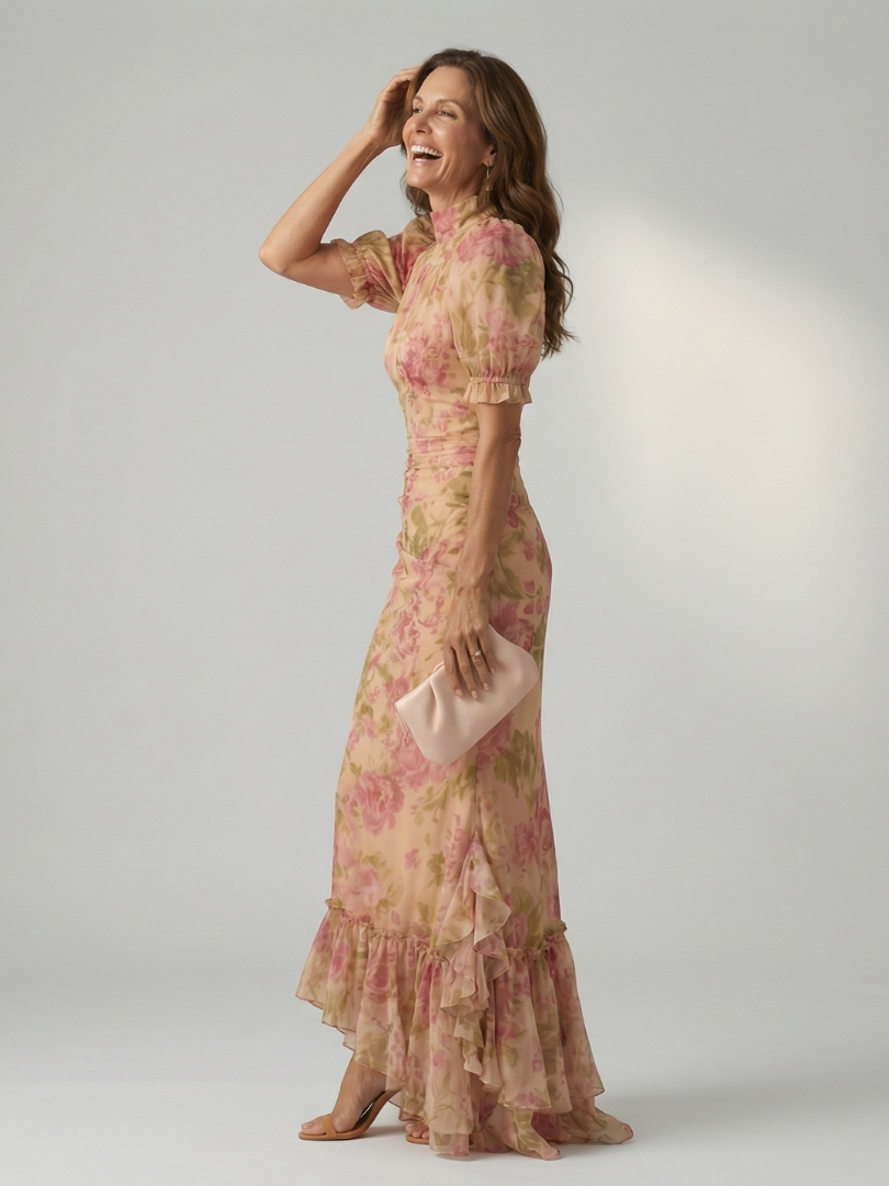 Fien | Maxi dress with high neckline