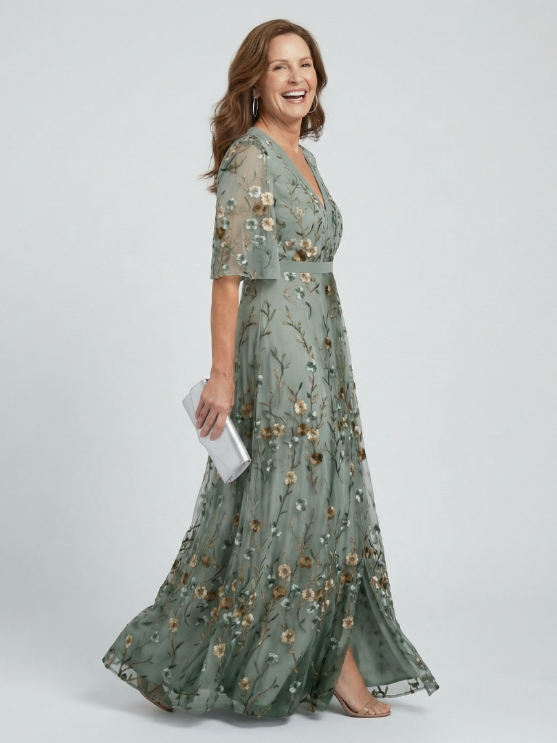 Merel | Maxi Halter Floral Dress