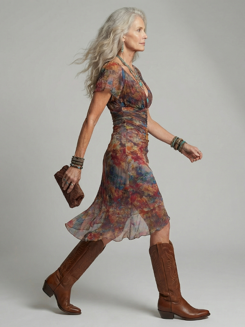 Jolien | Midi Halter Dress
