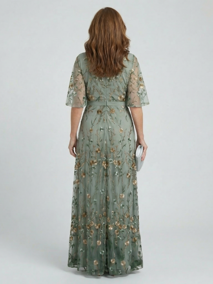 Merel | Maxi Halter Floral Dress