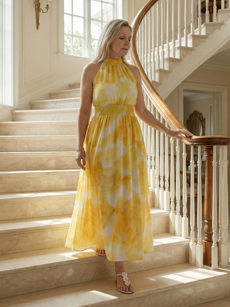 Lies | Midi Halter Dress