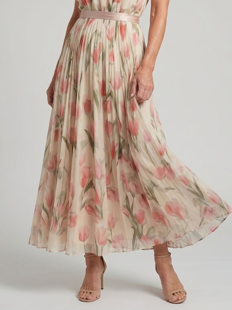 Roos | Floral Midi Halter Dress