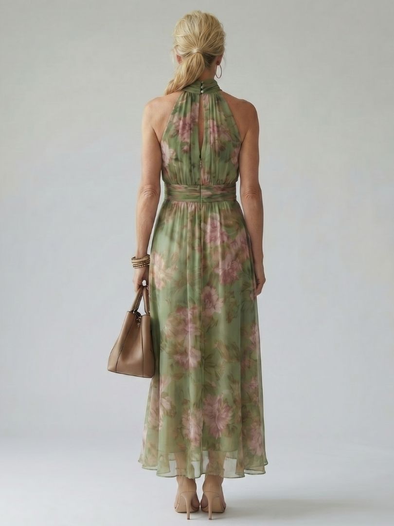 Femke | Midi Halter Dress
