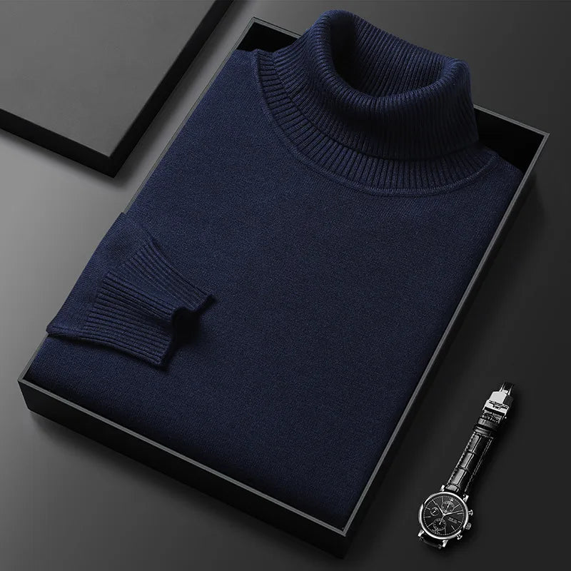 RENZO | Turtleneck Sweater for Men with Luxurious Comfort and Timeless Class