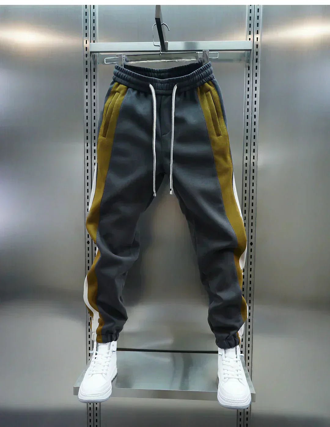 Laurent™ | Trousers with Tension and Contrasting Stripes