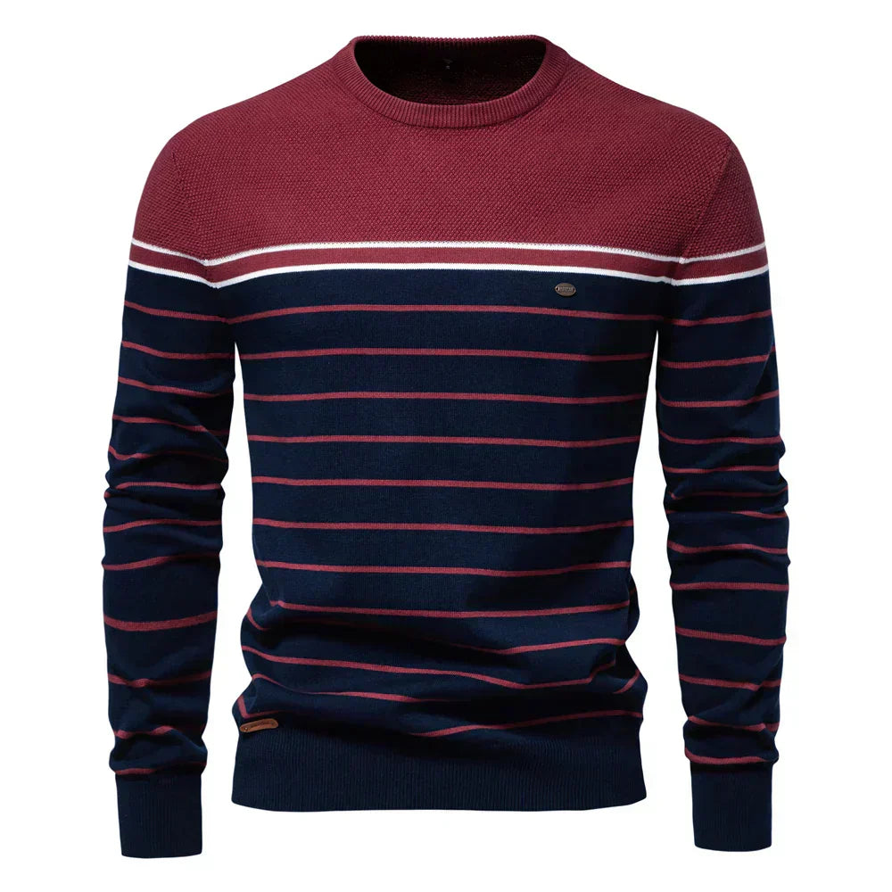 STEFAN | Men's Sweater with Stripes for Comfort and Timeless Style