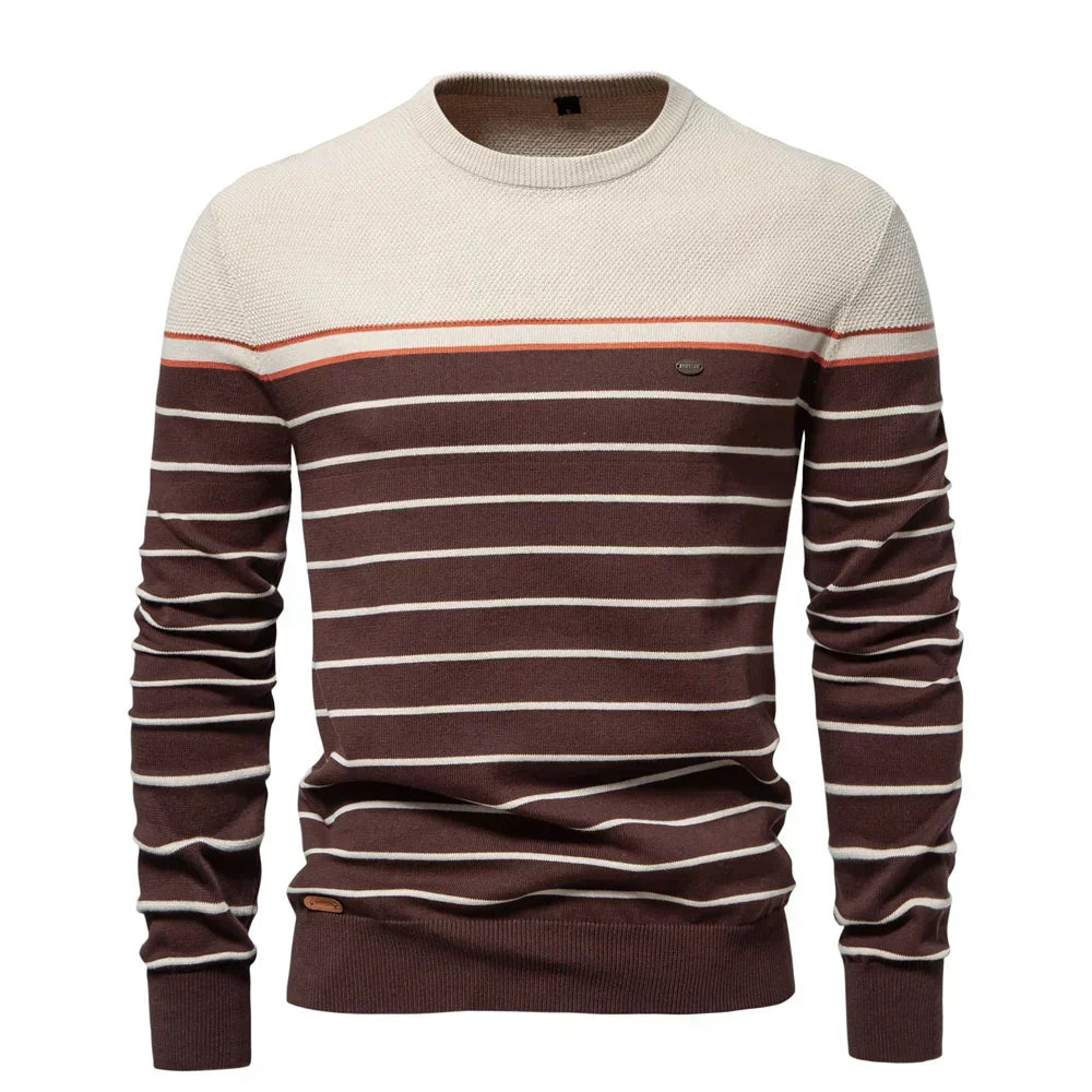 STEFAN | Men's Sweater with Stripes for Comfort and Timeless Style