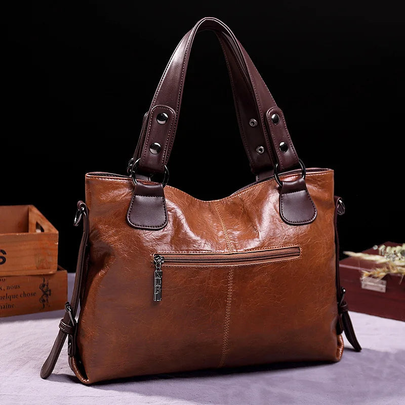 ARALYN - REFINED SOFT LEATHER TOTE BAG