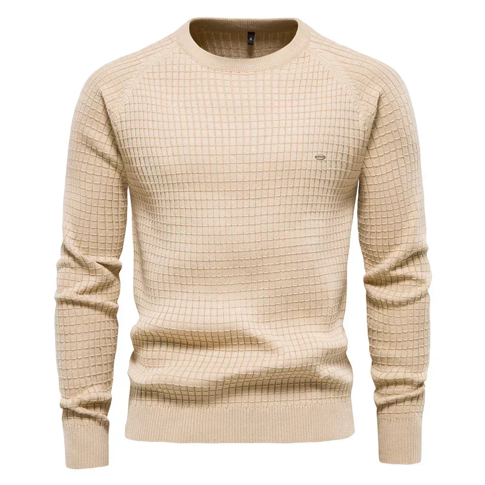 Koelman | Men's Sweater with Check Pattern