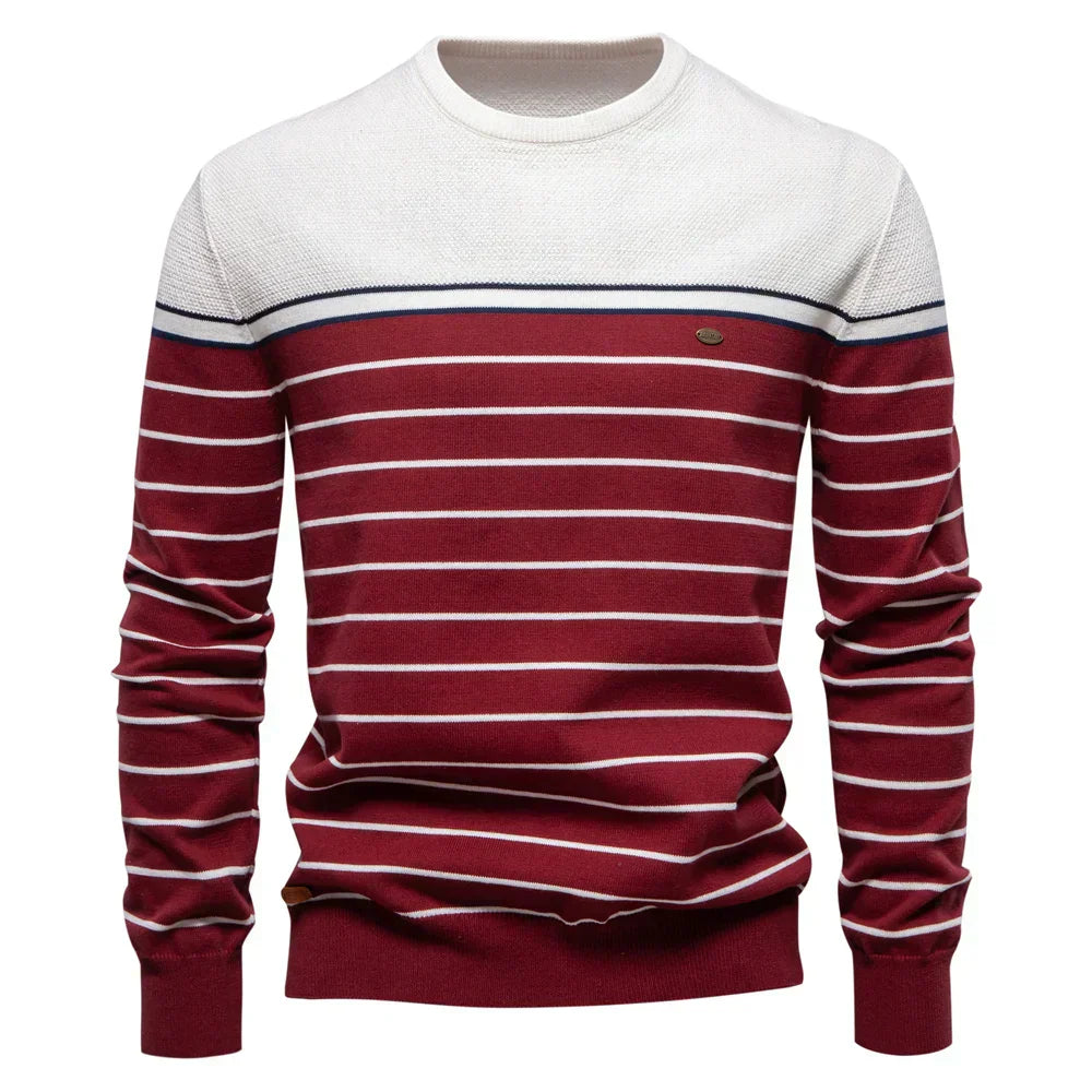 STEFAN | Men's Sweater with Stripes for Comfort and Timeless Style