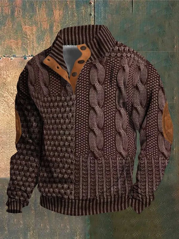 VANDER | Printed Men's Sweater with Retro Style and Ultimate Comfort