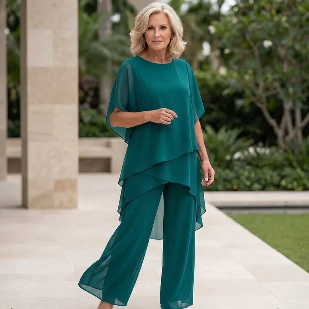 CONSTANCE | ELEGANT CHIFFON TWO-PIECE SET