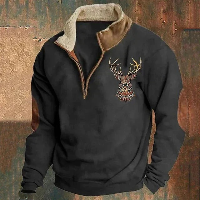 Hunter | Elegant and warm pullover with zip collar