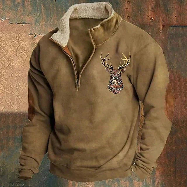 Hunter | Elegant and warm pullover with zip collar