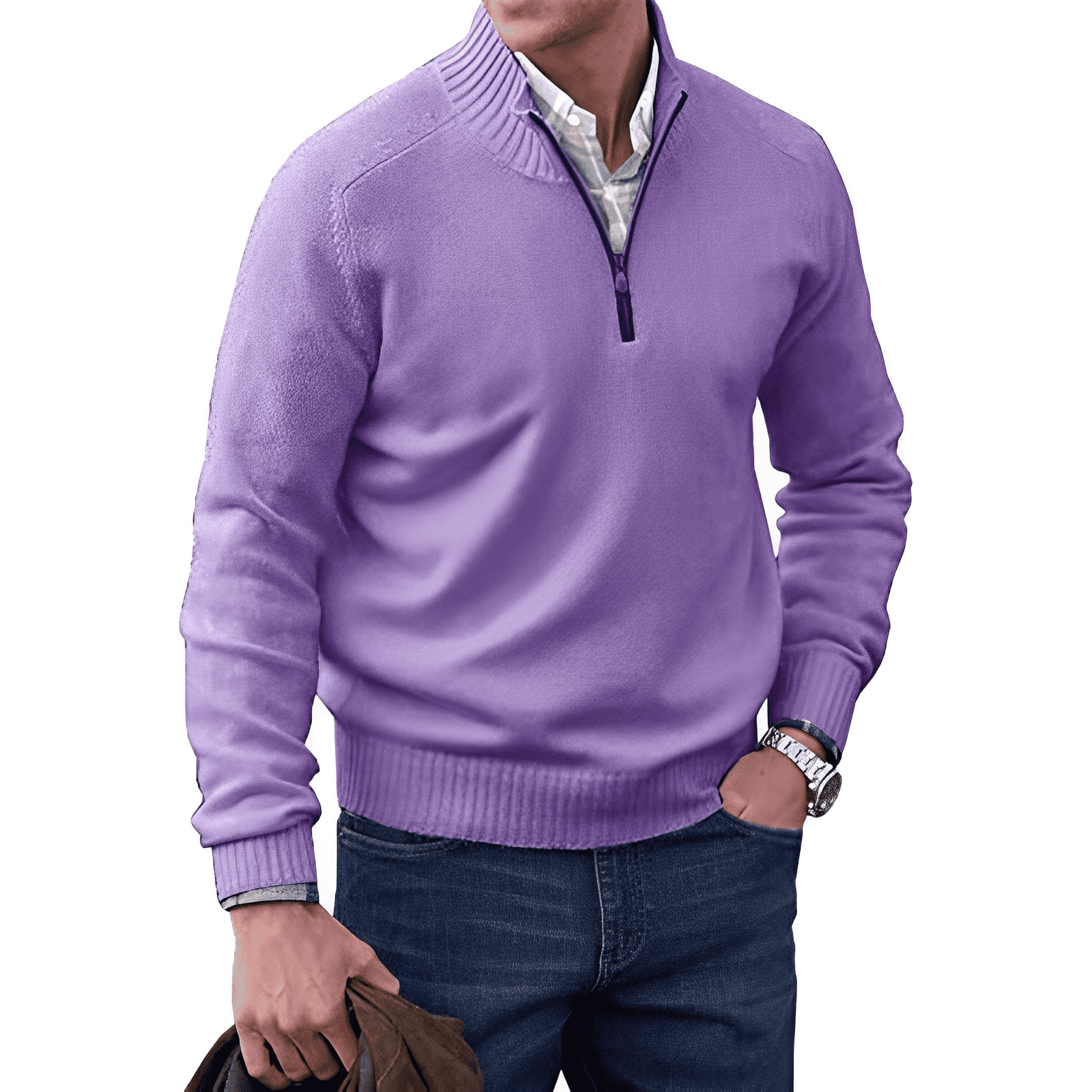 JERSEY | Comfortable and elegant winter sweater with zipper