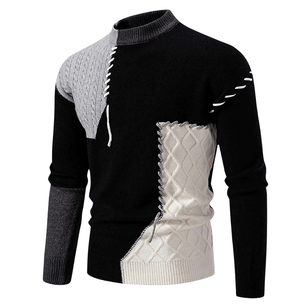 Patchwork | Elegant and Fashionable Winter Sweater