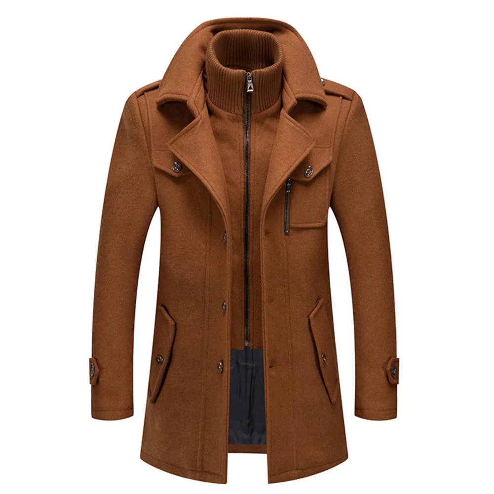 Shelby™ | Elegant Wool Coat with High Collar