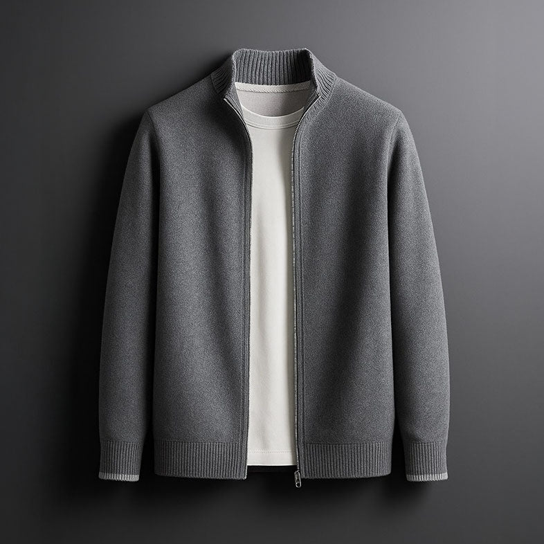 ROSSI ROMA™ | Men's Knitted Jacket with Zipper Warmth and Elegant Everyday Style